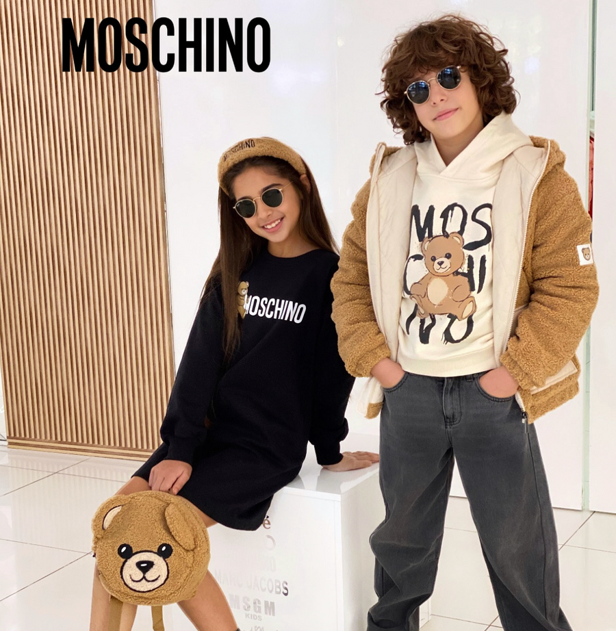 Moschino Hooded Fuzz Bear Jacket
