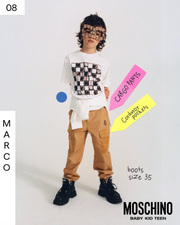 Moschino Maxi Chess board T- Shirt