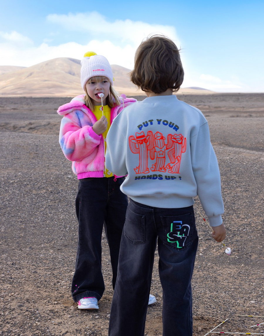 Billieblush Boys Pale Dove Cactus Sweatshirt