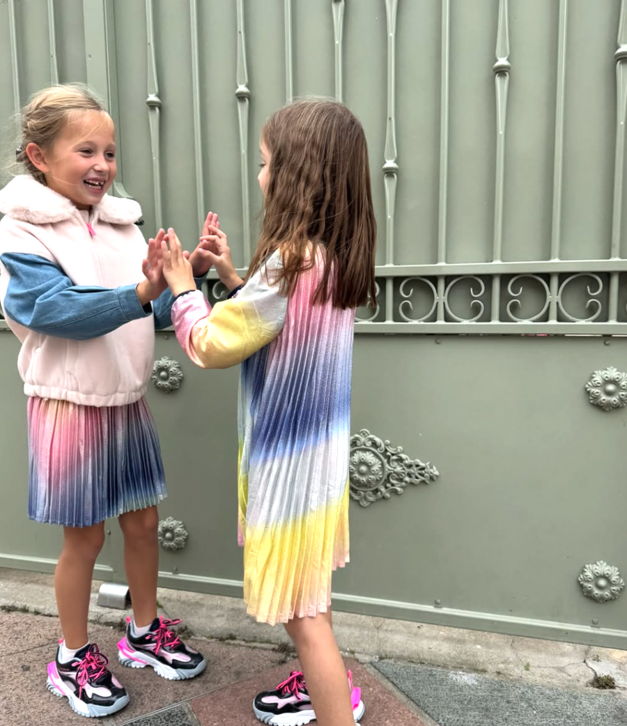 Billieblush Girls Gradient Pleated Dress