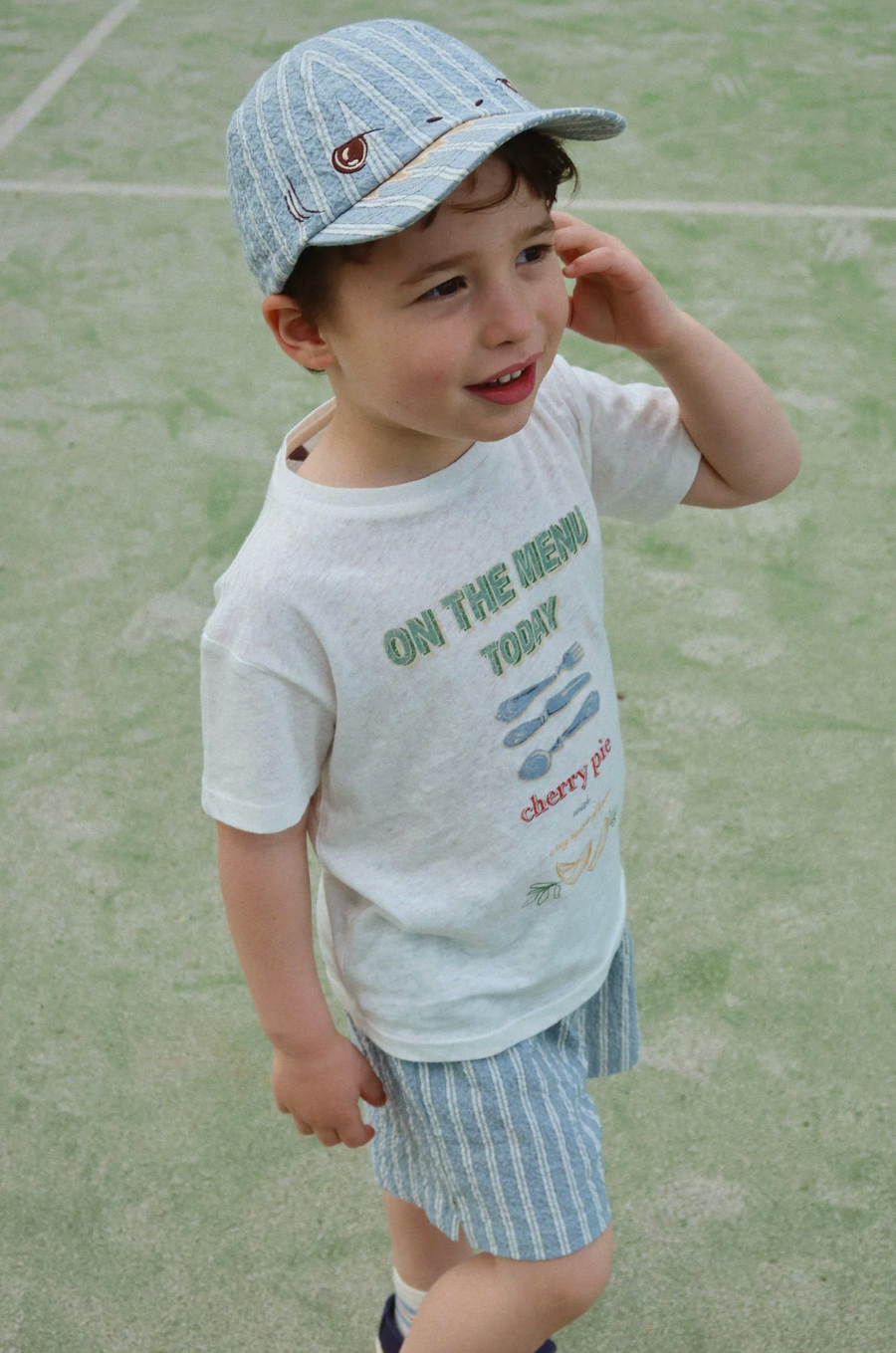 Konges Slojd ELLIOT SHORTS GOTS trio bleu stripe