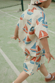 Konges Slojd ELLIOT SHORT SLEEVE SHIRT Ahoy