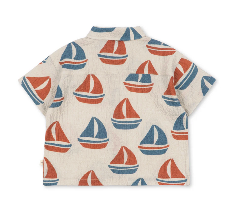 Konges Slojd ELLIOT SHORT SLEEVE SHIRT Ahoy