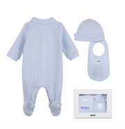Boss Baby Footie Hat and Bib Giftbox Set