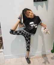 Karl Lagerfeld Sporty Legging with All Over Logo