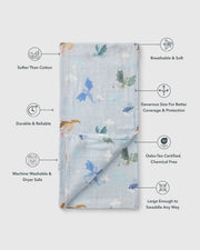 Loulou Lollipop Muslin Swaddle - Magical Dragons