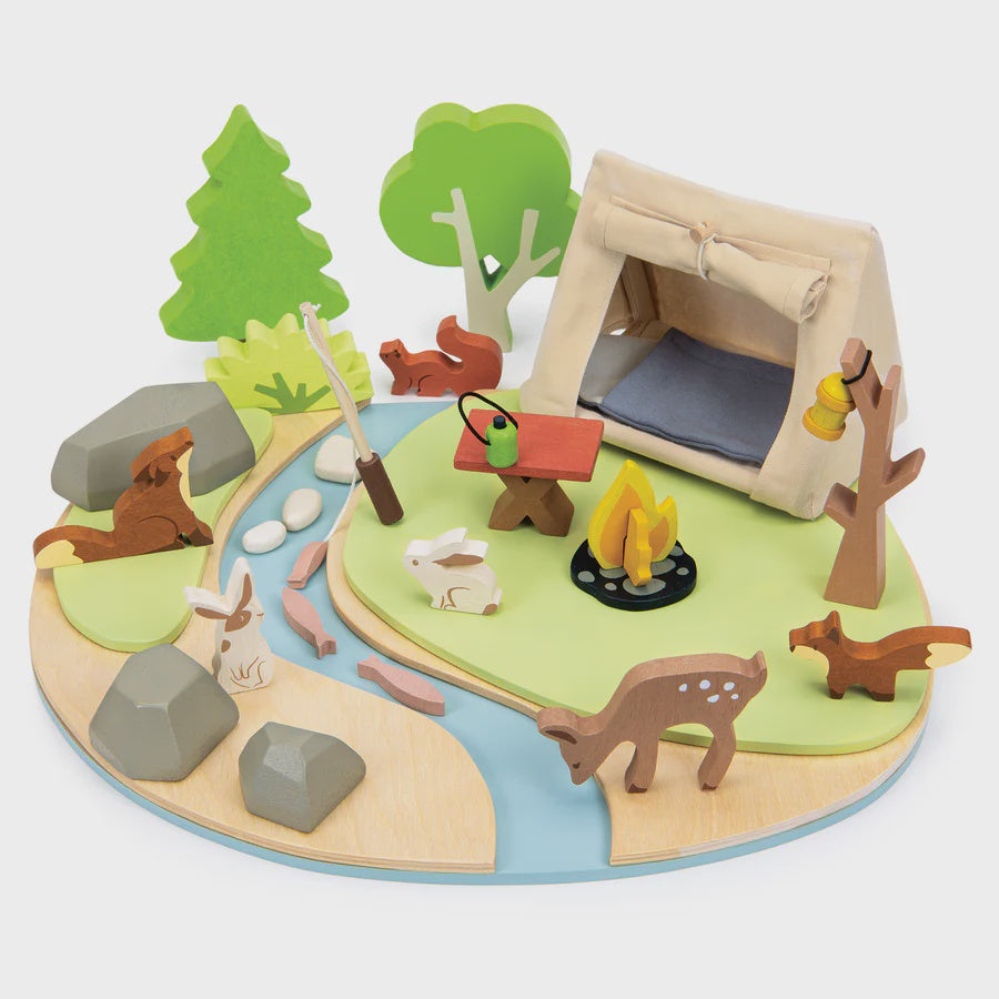 Tender Leaf Baby Wildlife Camping Playset