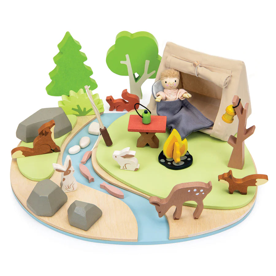Tender Leaf Baby Wildlife Camping Playset