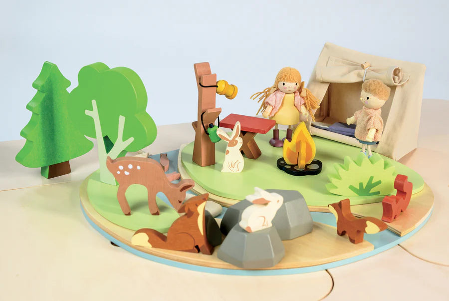 Tender Leaf Baby Wildlife Camping Playset
