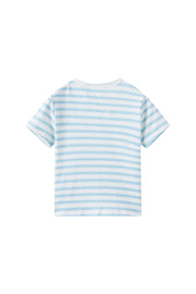 Norsu Organic Toddler Organic Graphic T-shirt-Light blue