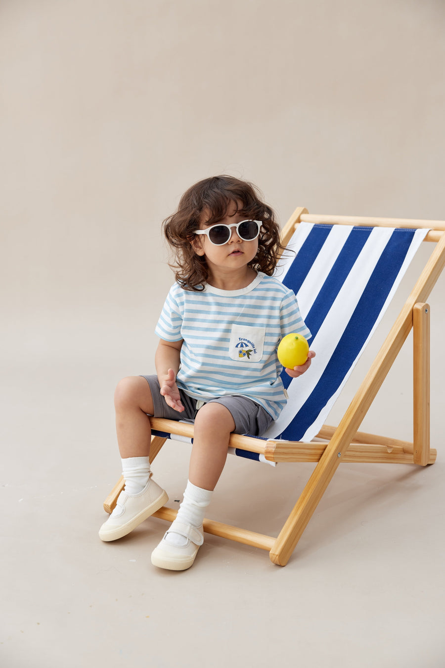 Norsu Organic Toddler Organic Graphic T-shirt-Light blue