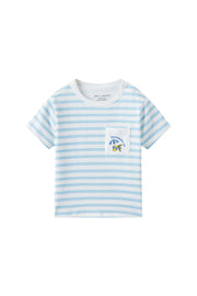 Norsu Organic Toddler Organic Graphic T-shirt-Light blue