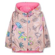 Billieblush All Over Print Pink Rain Coat