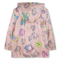 Billieblush All Over Print Pink Rain Coat