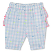 Billieblush Baby Girl Tshirt and Gingham Pants Set