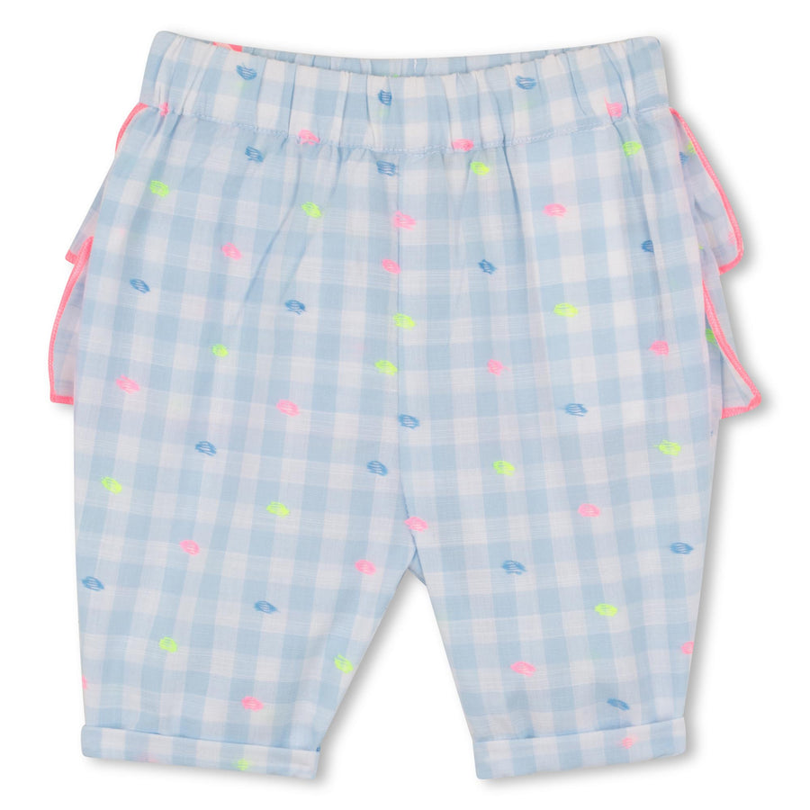 Billieblush Baby Girl Tshirt and Gingham Pants Set