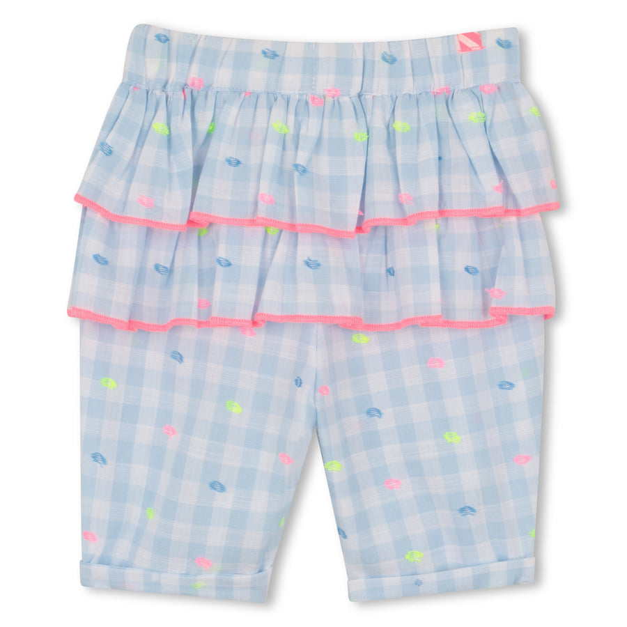Billieblush Baby Girl Tshirt and Gingham Pants Set