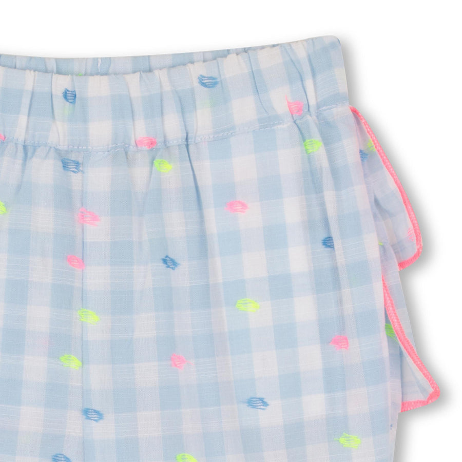 Billieblush Baby Girl Tshirt and Gingham Pants Set