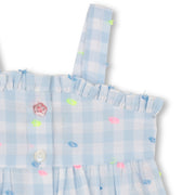 Billieblush Newborn Gingham Tank Top + Shorts Set