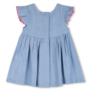 Billieblush Baby Denim Bow Dress