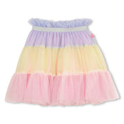 Billieblush Girls Lavender & Pink Tiered Tulle Skirt