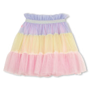 Billieblush Girls Lavender & Pink Tiered Tulle Skirt