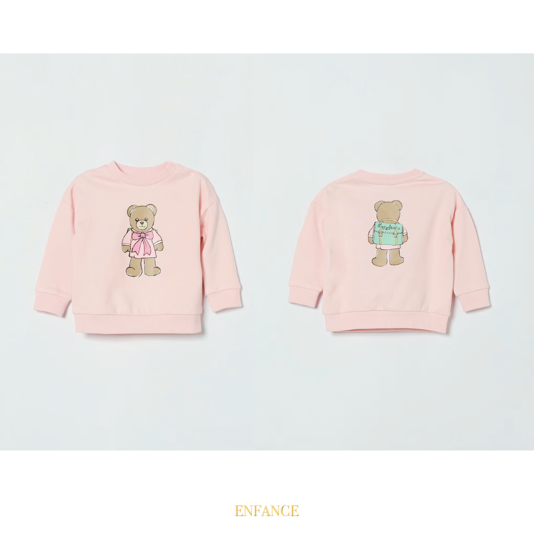 Moschino Baby Sweatshirt Front and Back Print