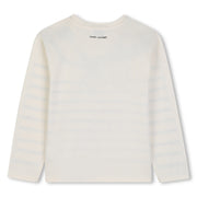 The Marc Jacobs Striped Long Sleeve Navy Tee