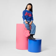 The  Marc Jacobs Girls Navy Logo-Print Sweatshirt