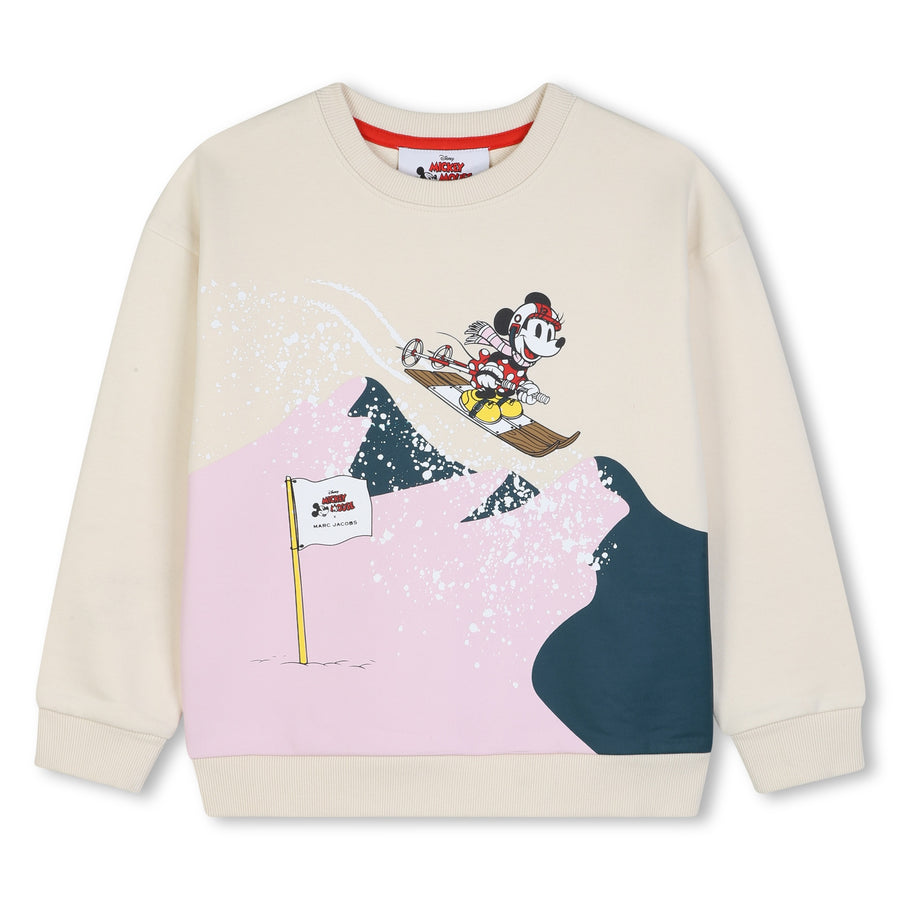 The Marc Jacobs Kids Ivory Disney Mickey Mouse graphic-print sweater