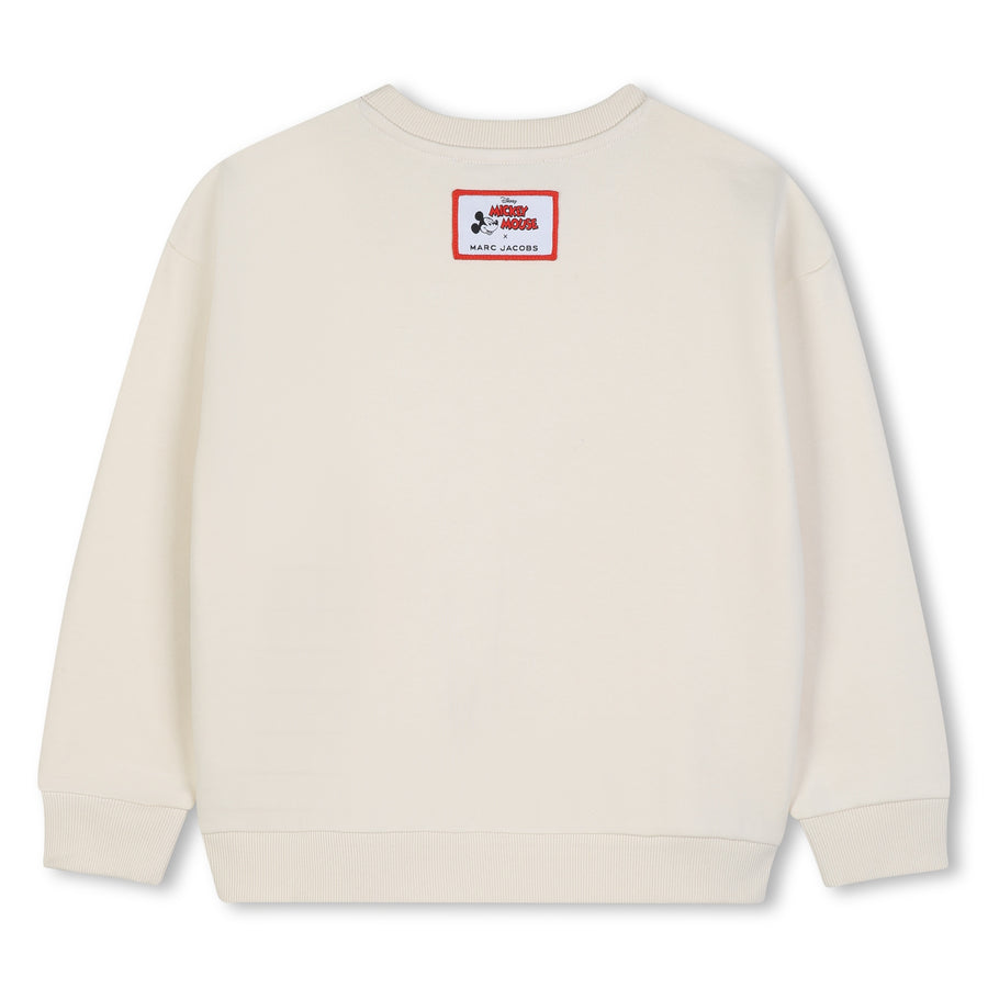 The Marc Jacobs Kids Ivory Disney Mickey Mouse graphic-print sweater