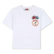 The Marc Jacobs White graphic-print patch-detail T-shirt
