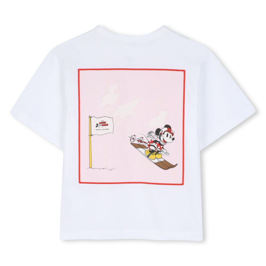 The Marc Jacobs White graphic-print patch-detail T-shirt