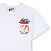 The Marc Jacobs White graphic-print patch-detail T-shirt
