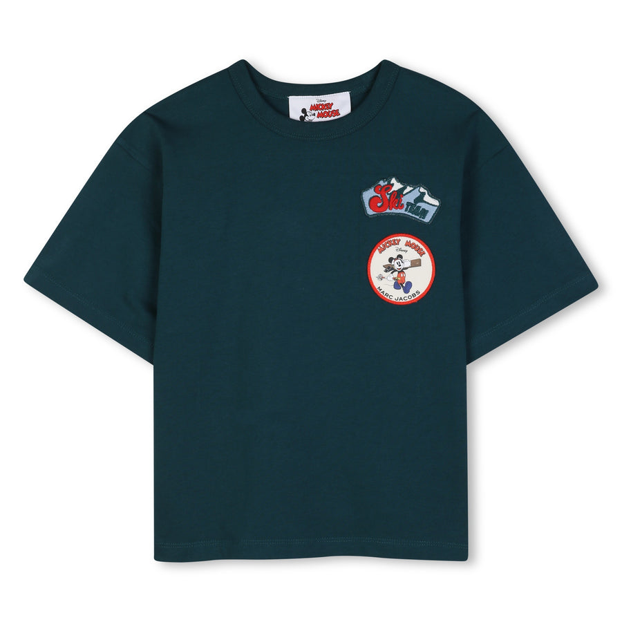The marc Jacob Boys Forest Green Short Sleeves T-shirt