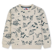 The Marc Jacobs Beige Sweatshirt with Mickey Skiing Print