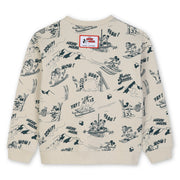 The Marc Jacobs Beige Sweatshirt with Mickey Skiing Print