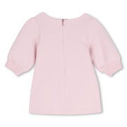 The Marc Jacobs Baby Girls Purple Chalk Graphic-print Long-Sleeve cotton dress