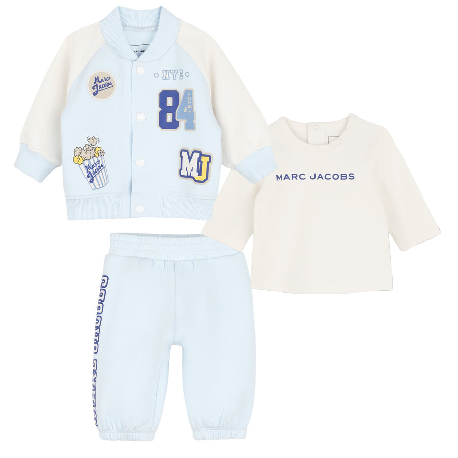 The Marc Jacobs Baby Trousers+Tshirt+Cardigan Set