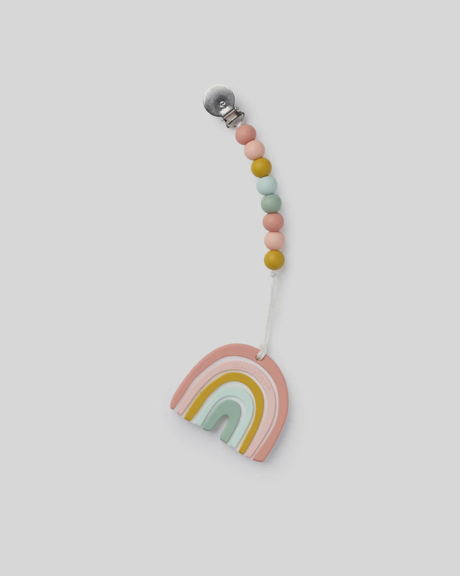 Loulou Lollipop Silicone Teether Set - Pastel Rainbow