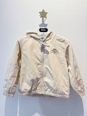 Moschino Baby Rainbow Logo Print Hooded Jacket