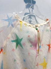 Stella McCartney Kids Girls Ivory Star Print Tulle Dress
