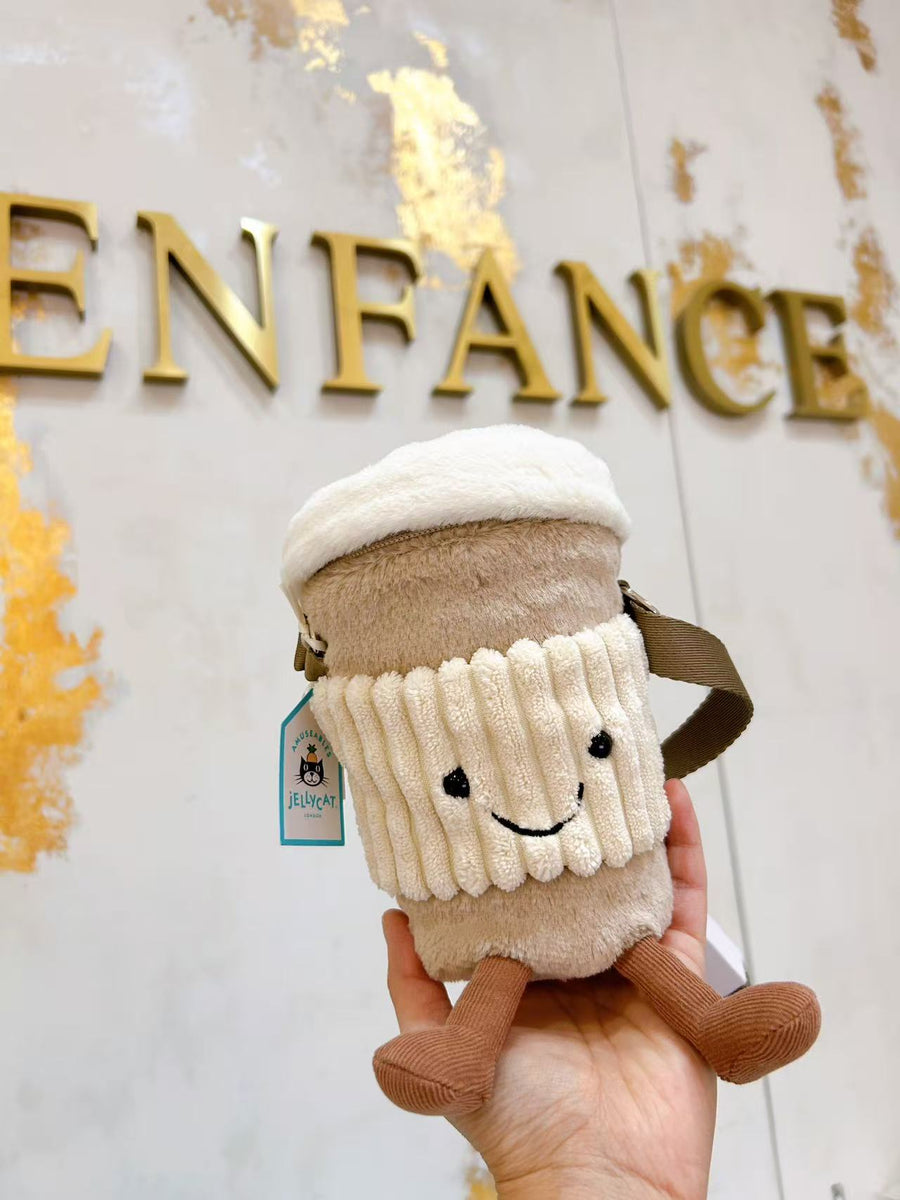 Jellycat Amuseables Perkle Coffee Shoulder Bag