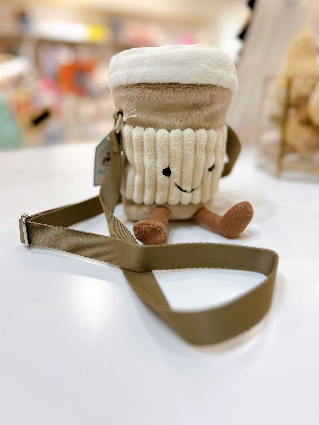 Jellycat Amuseables Perkle Coffee Shoulder Bag