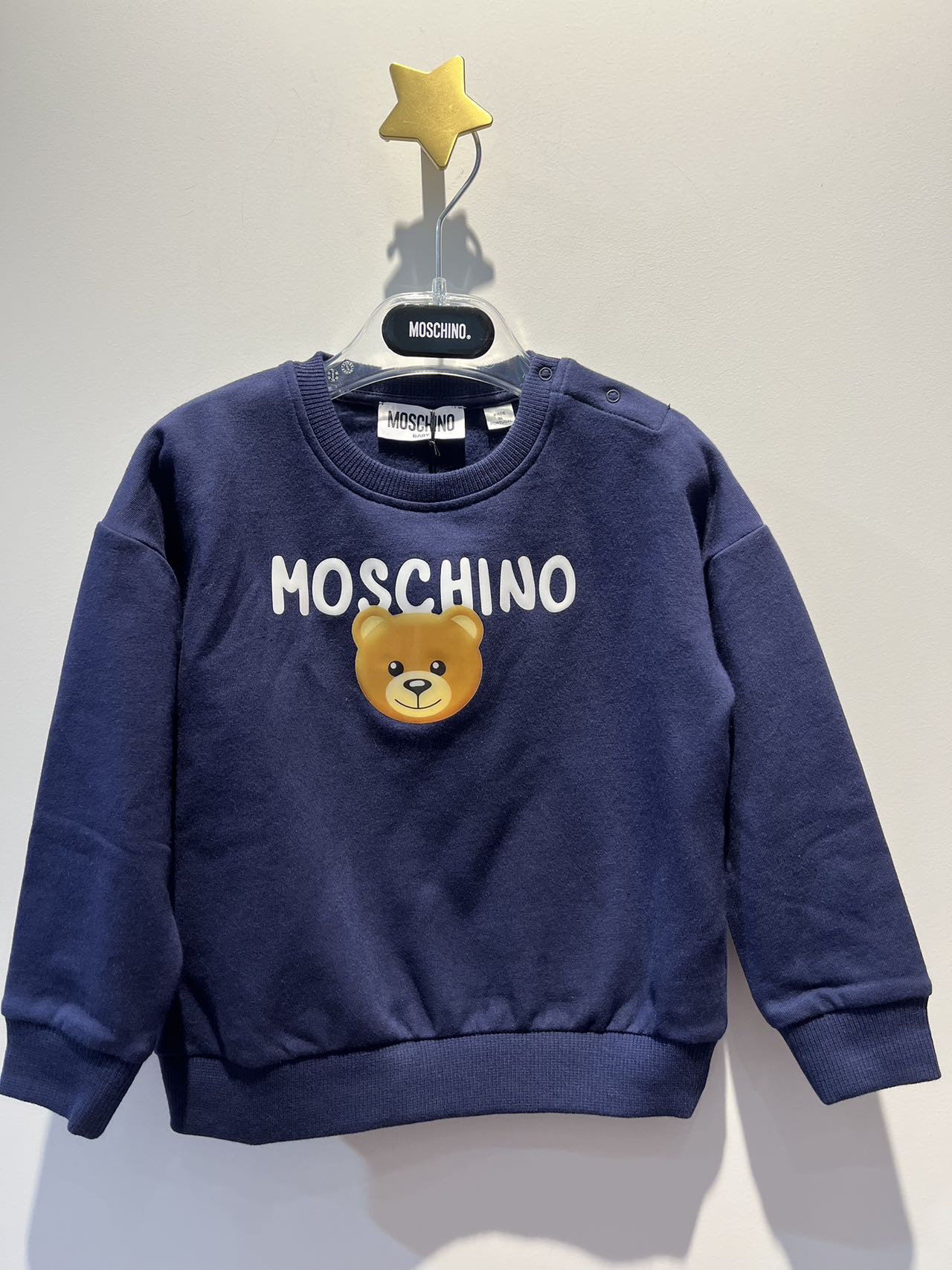 Moschino BabyTeddy Bear-motif cotton sweatshirt