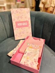 Kenzo Baby Girl Dress+Legging+Headband Gift Set