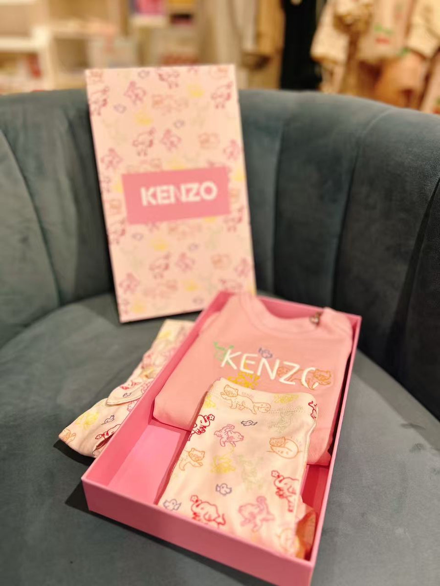 Kenzo Baby Girl Dress+Legging+Headband Gift Set
