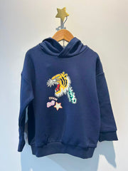 Kenzo Navy Tiger Hooded Sweatshirt