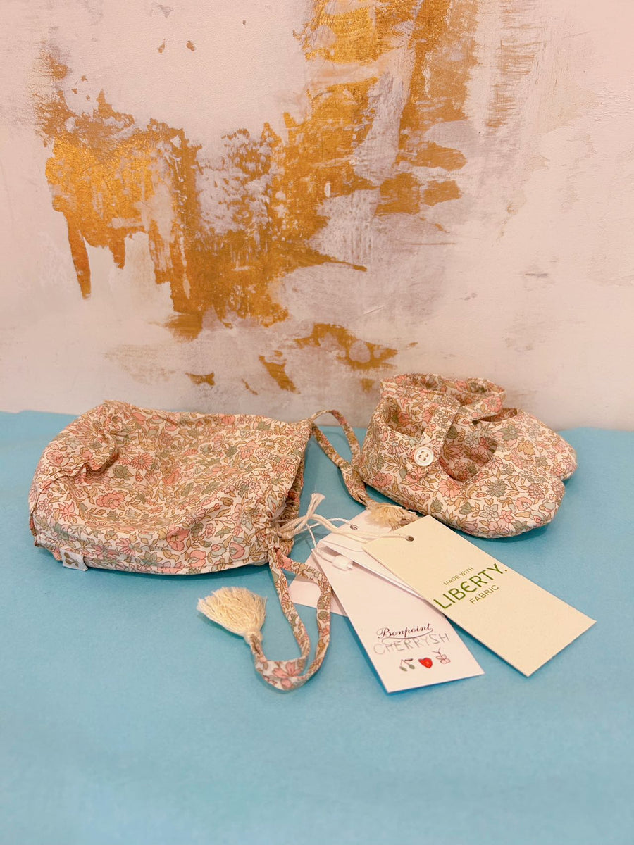 Bonpoint Lilibee Liberty Exclusive Slippers + Pouch | Ecru