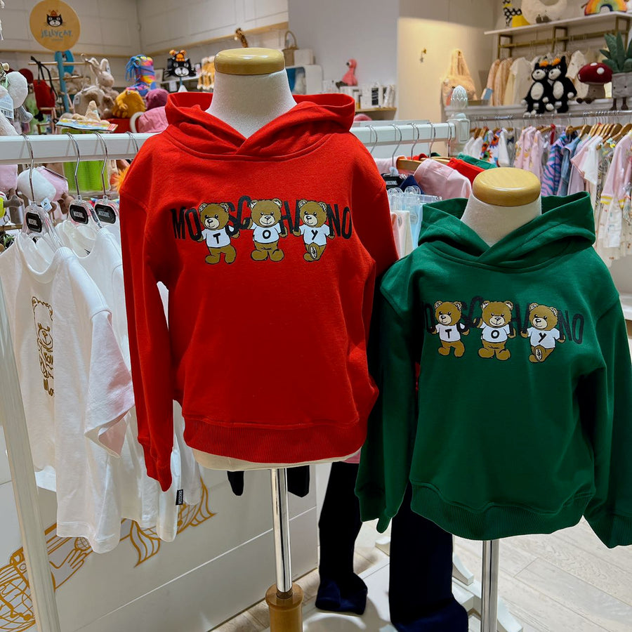 Moschino Kids Logo-Print Cotton Hoodie